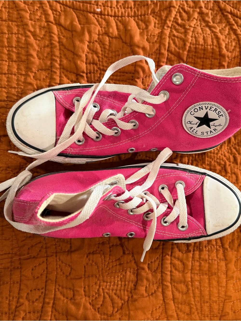 Converse Pink High-Top Canvas Sneakers